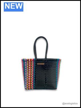 Mexican Woven Beach Tote Plastic Waterproof Handbag